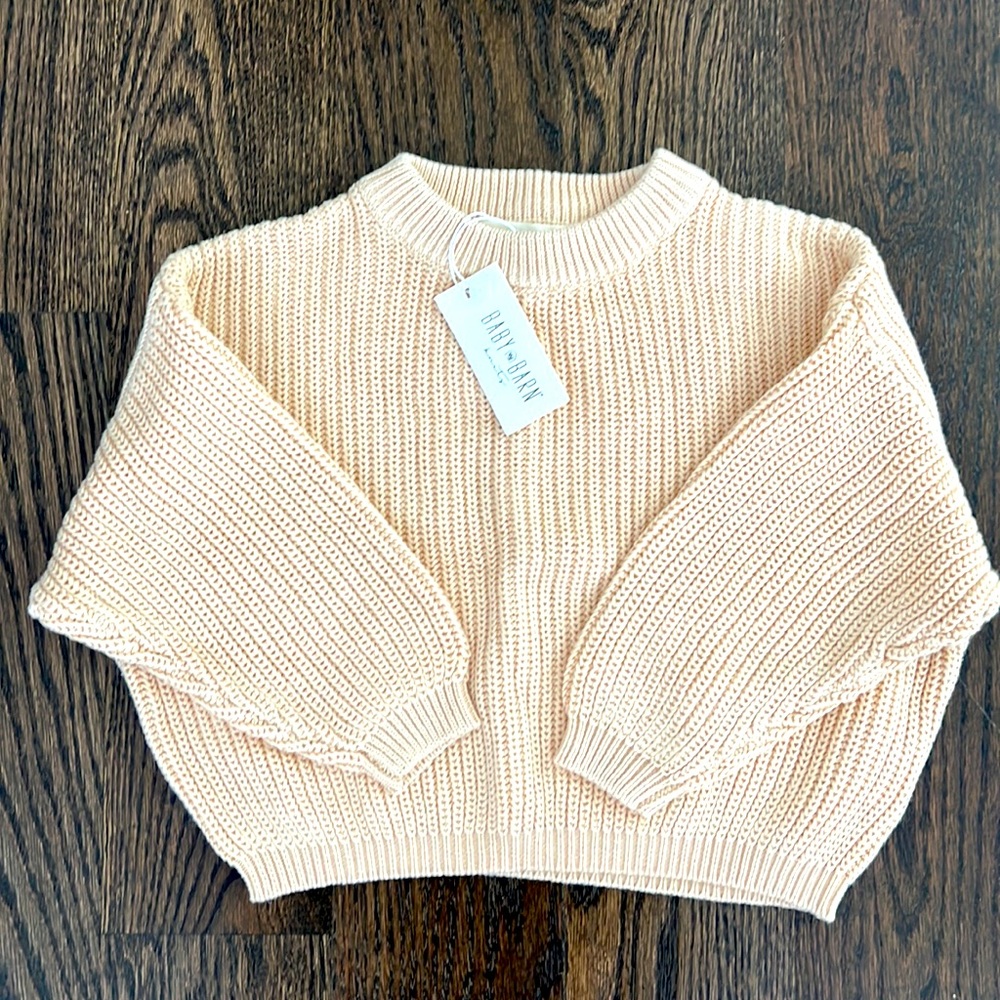 Baby Barn Beige Knit Sweater size 12-18 months